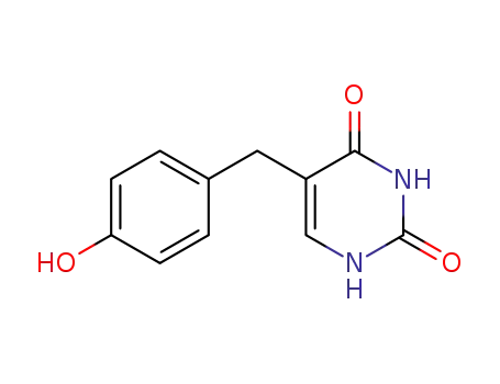 Molecular Structure of 17187-50-7 (5-(4'-HYDROXYBENZYL)URACIL)