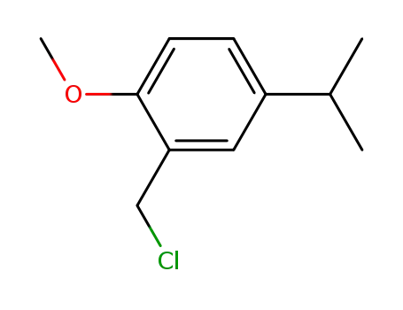 Molecular Structure of 22252-69-3 (Benzene, 2-(chloromethyl)-1-methoxy-4-(1-methylethyl)-)