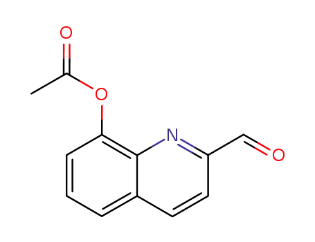 2-Quinolinecarboxaldehyde, 8-(acetyloxy)-