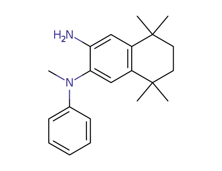 Molecular Structure of 155877-79-5 (N-methyl-N-phenyl-5,6,7,8-tetrahydro-5,5,8,8-tetramethylnaphthalene-2,3-diamine)