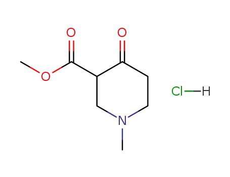 Molecular Structure of 13049-77-9 (N-Methyl-3-carbomethoxy-4-piperidone hydrochloride)