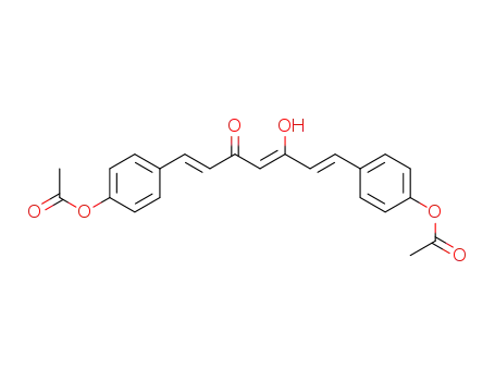Molecular Structure of 98886-08-9 (1,4,6-Heptatrien-3-one, 1,7-bis[4-(acetyloxy)phenyl]-5-hydroxy-,
(1E,6E)-)