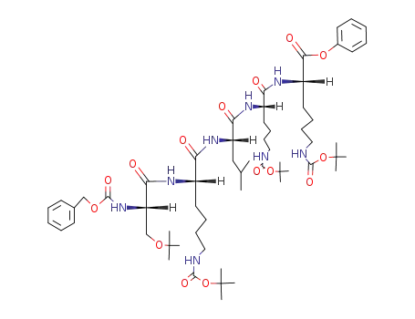 Molecular Structure of 136185-19-8 (Z-L-Ser(tBu)-L-Lys(Boc)-L-Leu-L-Lys(Boc)-L-Lys(Boc)-OPh)