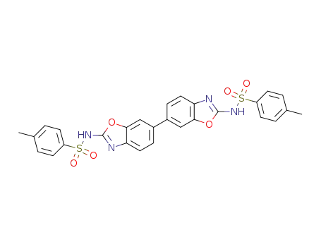 Molecular Structure of 127933-43-1 (6,6'-bis(2-{[(4-methylphenyl)sulfonyl]amino}-1,3-benzoxazole))