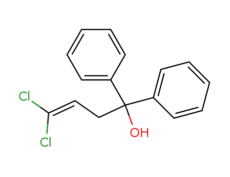 Molecular Structure of 53076-07-6 (Benzenemethanol, a-(3,3-dichloro-2-propenyl)-a-phenyl-)