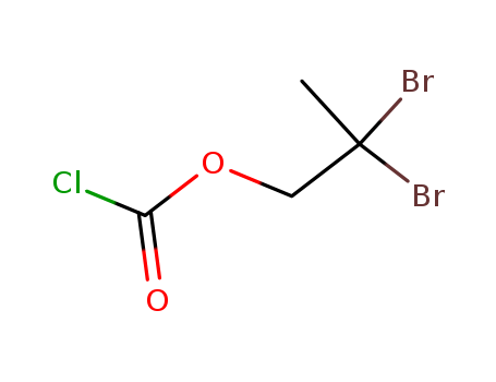 Molecular Structure of 59992-08-4 (Carbonochloridic acid, 2,2-dibromopropyl ester)