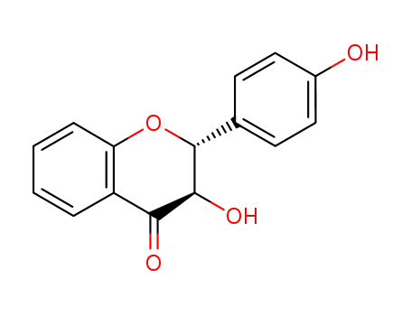 Molecular Structure of 110222-21-4 (4H-1-Benzopyran-4-one, 2,3-dihydro-3-hydroxy-2-(4-hydroxyphenyl)-,
trans-)