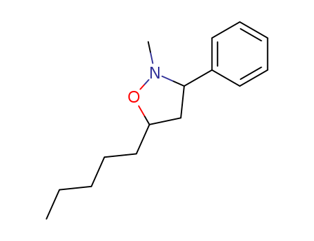 Molecular Structure of 19969-14-3 (Isoxazolidine, 2-methyl-5-pentyl-3-phenyl-)