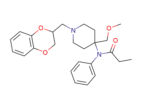 N-[1-(2,3-Dihydro-benzo[1,4]dioxin-2-ylmethyl)-4-methoxymethyl-piperidin-4-yl]-N-phenyl-propionamide