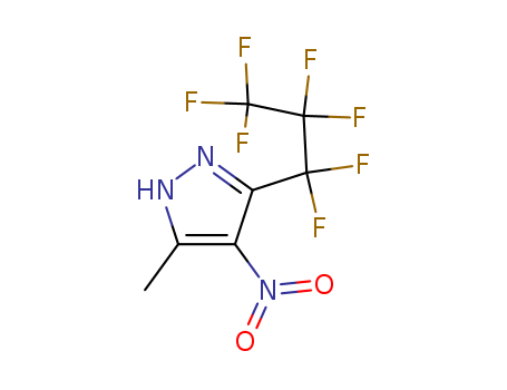 3-Heptafluoropropyl-5-methyl-4-nitropyrazole