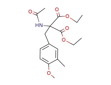 Molecular Structure of 93902-19-3 (diethyl (acetylamino)(4-methoxy-3-methylbenzyl)propanedioate)