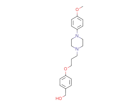 Molecular Structure of 119321-64-1 ((4-{3-[4-(4-methoxyphenyl)piperazin-1-yl]propoxy}phenyl)methanol)