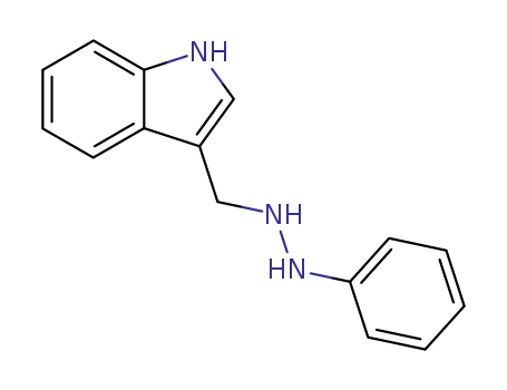 Molecular Structure of 46886-90-2 (1H-Indole, 3-[(2-phenylhydrazino)methyl]-)