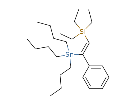 Molecular Structure of 103731-42-6 (Silane, triethyl[2-phenyl-2-(tributylstannyl)ethenyl]-, (Z)-)