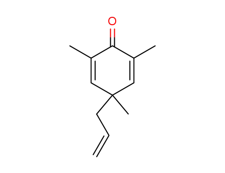 Molecular Structure of 4278-95-9 (2,4,6-trimethyl-4-(prop-2-en-1-yl)cyclohexa-2,5-dien-1-one)