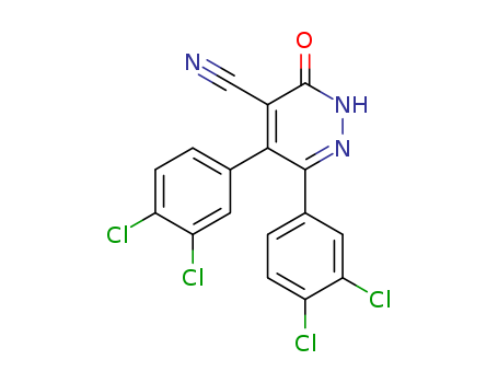 75643-27-5,4-Pyridazinecarbonitrile, 5,6-bis(3,4-dichlorophenyl)-2,3-dihydro-3-ox o-,
