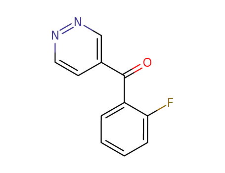 Molecular Structure of 119337-47-2 (Methanone, (2-fluorophenyl)-4-pyridazinyl-)