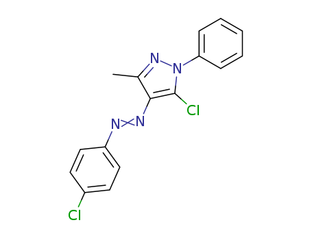 1H-Pyrazole, 5-chloro-4-[(4-chlorophenyl)azo]-3-methyl-1-phenyl-