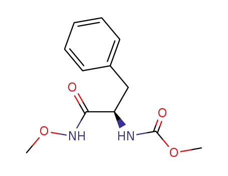 Molecular Structure of 166742-96-7 ((R)-methyl 1-(methoxyamino)-1-oxo-3-phenylpropan-2-ylcarbamate)