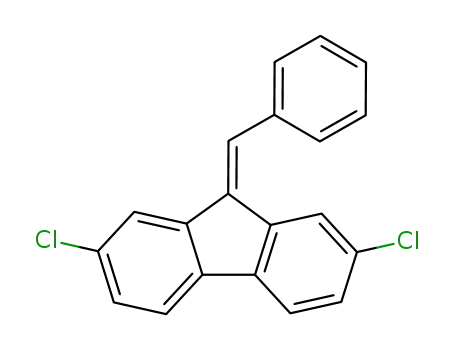 Molecular Structure of 23000-29-5 (9-benzylidene-2,7-dichloro-9H-fluorene)
