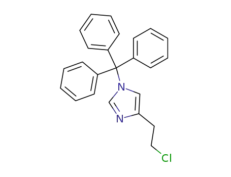 Molecular Structure of 132287-55-9 (4-(2-Chloroethyl)-1-(triphenylmethyl)-1H-imidazole)