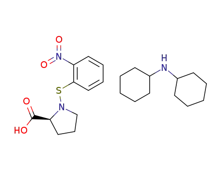 Molecular Structure of 7675-53-8 (N-O-NITROPHENYLSULFENYL-L-PROLINE DI(CYCLOHEXYL)AMMONIUM SALT)