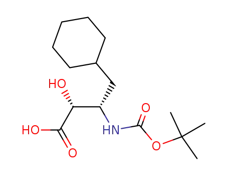 Molecular Structure of 105116-44-7 (N-Boc-cyclohexylnorstatin)