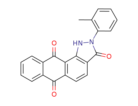 2-o-Tolyl-1,2-dihydro-naphtho[2,3-g]indazole-3,6,11-trione