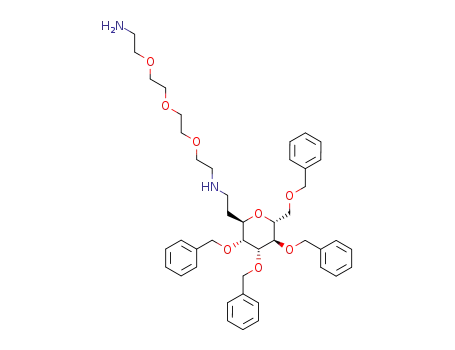 1-amino-11-<<2-(2,3,4,6-tetra-O-benzyl-α-D-mannopyranosyl)ethyl>amino>-3,6,9-trioxaundecane