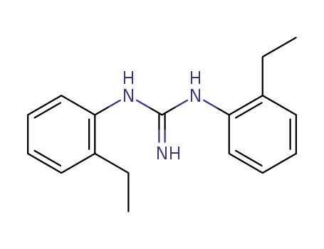 Molecular Structure of 101577-96-2 (Guanidine, N,N'-bis(2-ethylphenyl)-)