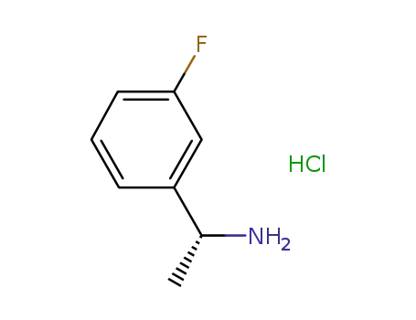 Molecular Structure of 321429-49-6 ((R)-1-(3-Fluorophenyl)ethylamine hydrochloride)