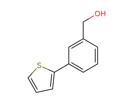 Molecular Structure of 103669-00-7 (3-(2-Thienyl)benzyl alcohol)