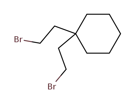Molecular Structure of 3187-34-6 (1,1-Bis(2-bromoethyl)-cyclohexane)