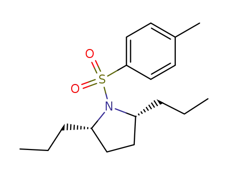 Molecular Structure of 123994-00-3 ((2R,5S)-1-[(4-methylphenyl)sulfonyl]-2,5-dipropylpyrrolidine)