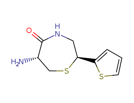 (2S,6R)-6-amino-2-(thiophen-2-yl)-1,4-thiazepan-5-one