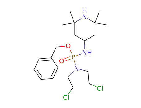 benzyl N,N-bis(2-chloroethyl)-N'-(2,2,6,6-tetramethyl-4-piperidinyl)phosphorodiamidate