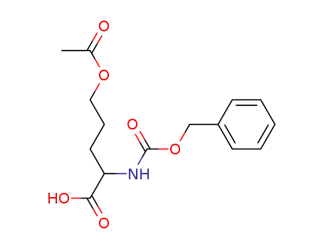 Molecular Structure of 125050-13-7 (α-N-carbobenzoxy-δ-acetoxy-D-norvaline)
