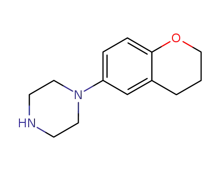 Molecular Structure of 163521-17-3 (Piperazine, 1-(3,4-dihydro-2H-1-benzopyran-6-yl)-)