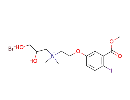 (2,3-Dihydroxy-propyl)-[2-(3-ethoxycarbonyl-4-iodo-phenoxy)-ethyl]-dimethyl-ammonium; bromide