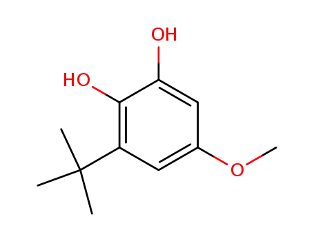 Molecular Structure of 80284-15-7 (3-T-BUTYL-5-METHOXY-1,2-BENZENEDIOL)