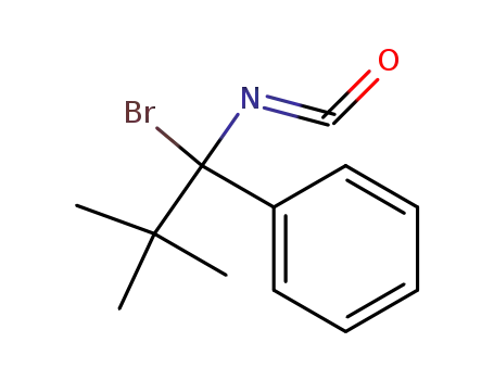 Molecular Structure of 81428-20-8 ((1-Brom-2,2-dimethyl-1-phenylpropyl)isocyanat)