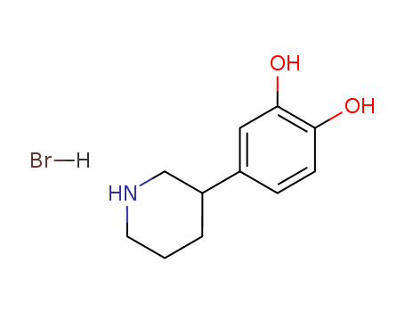 1,2-BENZENEDIOL,4-(PIPERIDIN-3-YL)-,HYDROBROMIDECAS