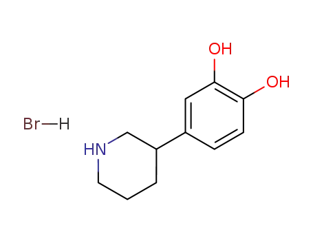 4-(3-Piperidinyl)-1,2-benzenediol hydrobromide