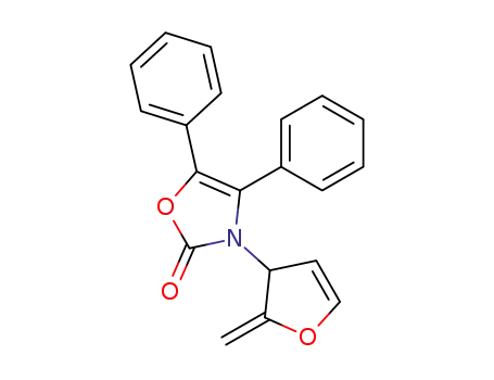 Molecular Structure of 82238-51-5 (2(3H)-Oxazolone, 3-(2,3-dihydro-2-methylene-3-furanyl)-4,5-diphenyl-)