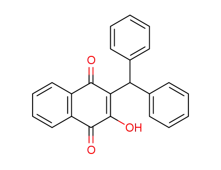 Molecular Structure of 15451-44-2 (3-(diphenylmethyl)-4-hydroxynaphthalene-1,2-dione)