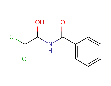 Molecular Structure of 58956-79-9 (N-(2,2-dichloro-1-hydroxyethyl)benzamide)