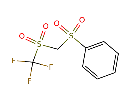 Molecular Structure of 836-97-5 (Benzene, [[[(trifluoromethyl)sulfonyl]methyl]sulfonyl]-)