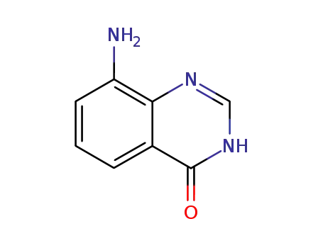 Molecular Structure of 130148-49-1 (4(1H)-Quinazolinone, 8-amino- (9CI))