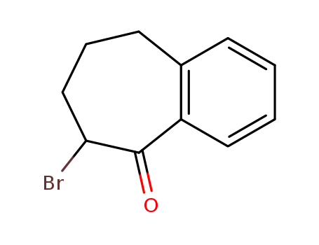 Molecular Structure of 19844-70-3 (6-bromo-6,7,8,9-tetrahydro-5H-benzo[7]annulen-5-one)
