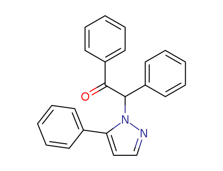 Ethanone,1,2-diphenyl-2-(5-phenyl-1H-pyrazol-1-yl)- cas  63570-05-8